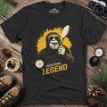 Pickleball Legend Funny Bigfoot T-Shirt – Black – Outdoor apparel for travel, hiking, camping, and nature lovers – ExpediCamp