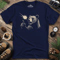 Pointing Bear T-Shirt – Wilderness Wonder – Navy – Outdoor apparel for travel, hiking, camping, and nature lovers – ExpediCamp