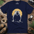 Roaring Grizzly Bear T-Shirt – Fierce Wilderness Beast Design – Navy – Outdoor apparel for travel, hiking, camping, and nature lovers – ExpediCamp