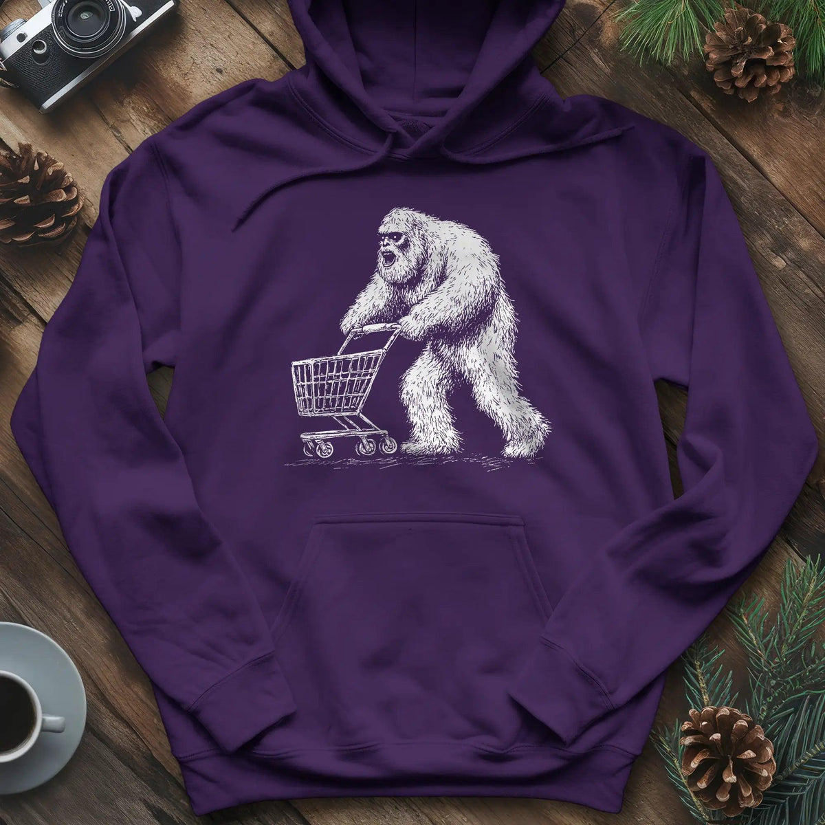 Shopping Yeti Hoodie – Purple – Outdoor apparel for travel, hiking, camping, and nature lovers – ExpediCamp
