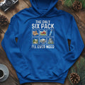 Six Pack Adventure Hoodie – Royal – Outdoor apparel for travel, hiking, camping, and nature lovers – ExpediCamp
