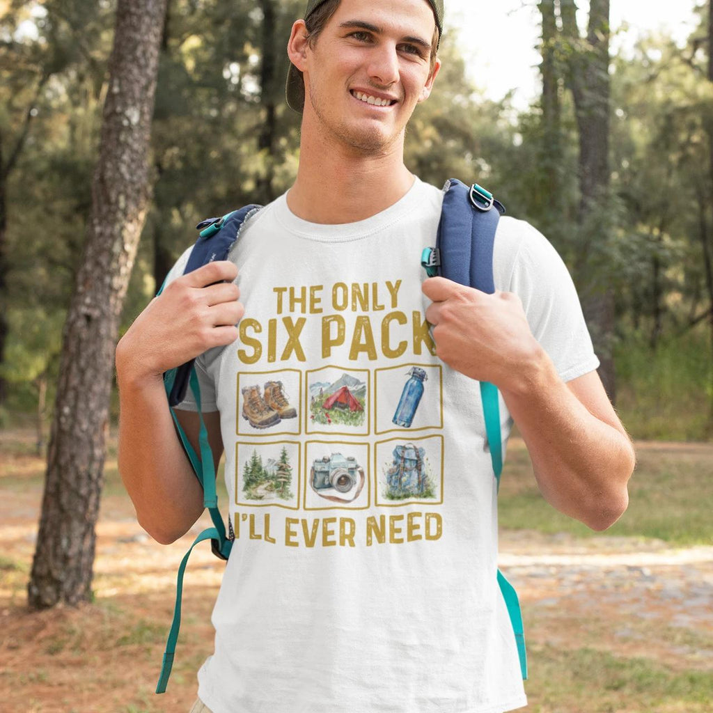 Six Pack Adventure T-Shirt – – Outdoor apparel for travel, hiking, camping, and nature lovers – ExpediCamp