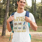Six Pack Adventure T-Shirt – – Outdoor apparel for travel, hiking, camping, and nature lovers – ExpediCamp