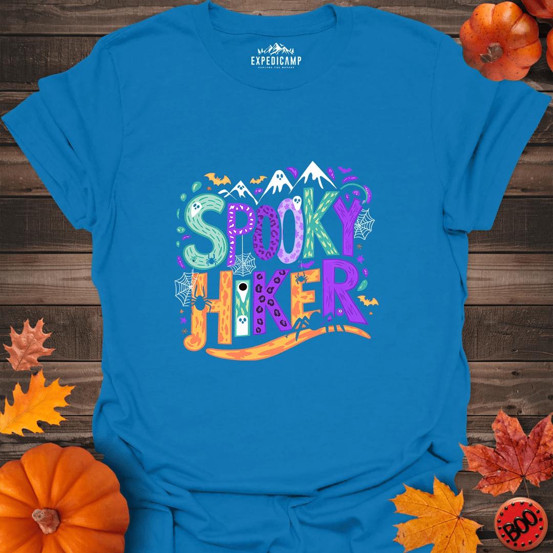 Spooky Hiker T-Shirt – Royal – Outdoor apparel for travel, hiking, camping, and nature lovers – ExpediCamp