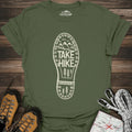 Take Hike T-Shirt – Military Green – Outdoor apparel for travel, hiking, camping, and nature lovers – ExpediCamp