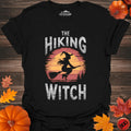 The Hiking Witch T-Shirt – Black – Outdoor apparel for travel, hiking, camping, and nature lovers – ExpediCamp