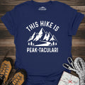 This Hike Is Peaktacular T-Shirt – Navy – Outdoor apparel for travel, hiking, camping, and nature lovers – ExpediCamp