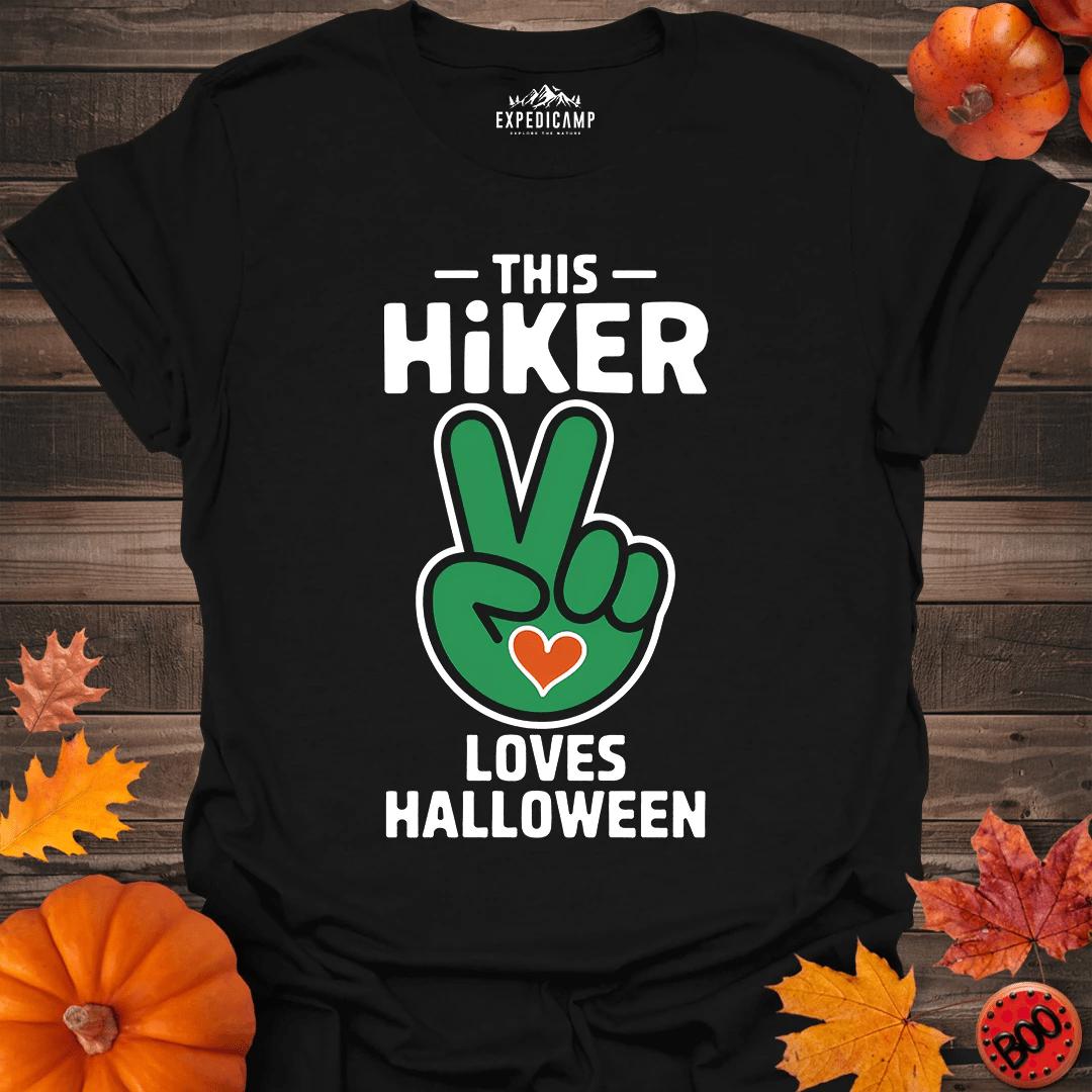 This Hiker Loves Halloween T-Shirt – Black – Outdoor apparel for travel, hiking, camping, and nature lovers – ExpediCamp