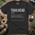 Trailhead Definition T-Shirt – Black – Outdoor apparel for travel, hiking, camping, and nature lovers – ExpediCamp