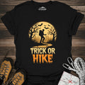 Trick Or Hike Hiker T-Shirt – Black – Outdoor apparel for travel, hiking, camping, and nature lovers – ExpediCamp