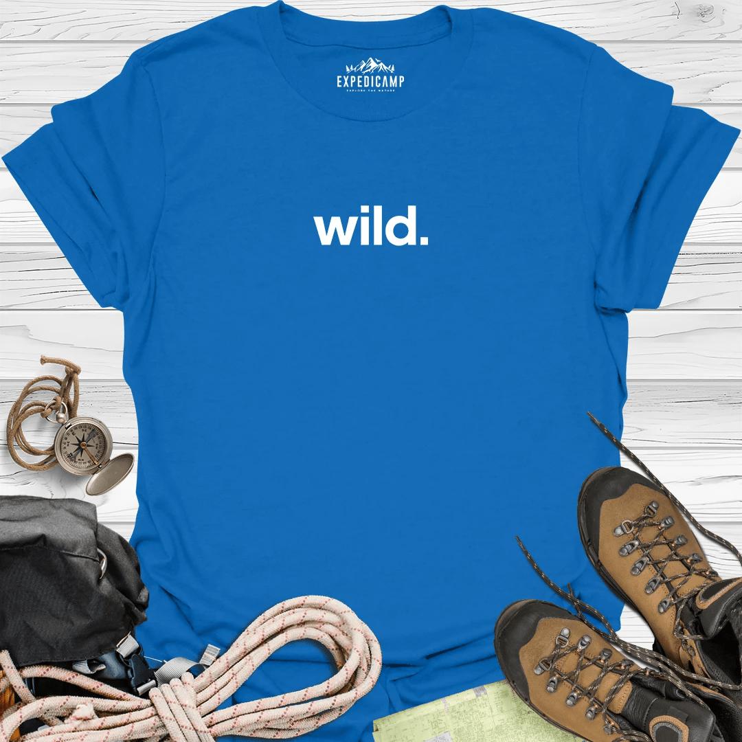 Wild T-Shirt – Royal – Outdoor apparel for travel, hiking, camping, and nature lovers – ExpediCamp