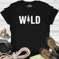 Wild Tree Adventure T-Shirt – Black – Outdoor apparel for travel, hiking, camping, and nature lovers – ExpediCamp