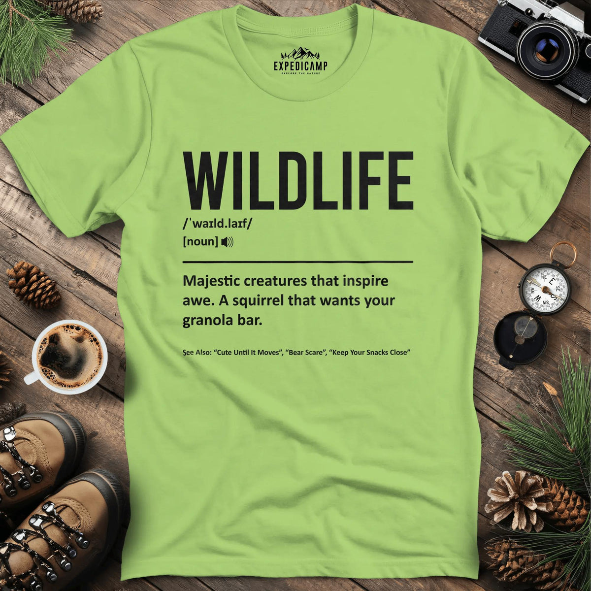 Wildlife Definition T-Shirt – Kiwi – Outdoor apparel for travel, hiking, camping, and nature lovers – ExpediCamp
