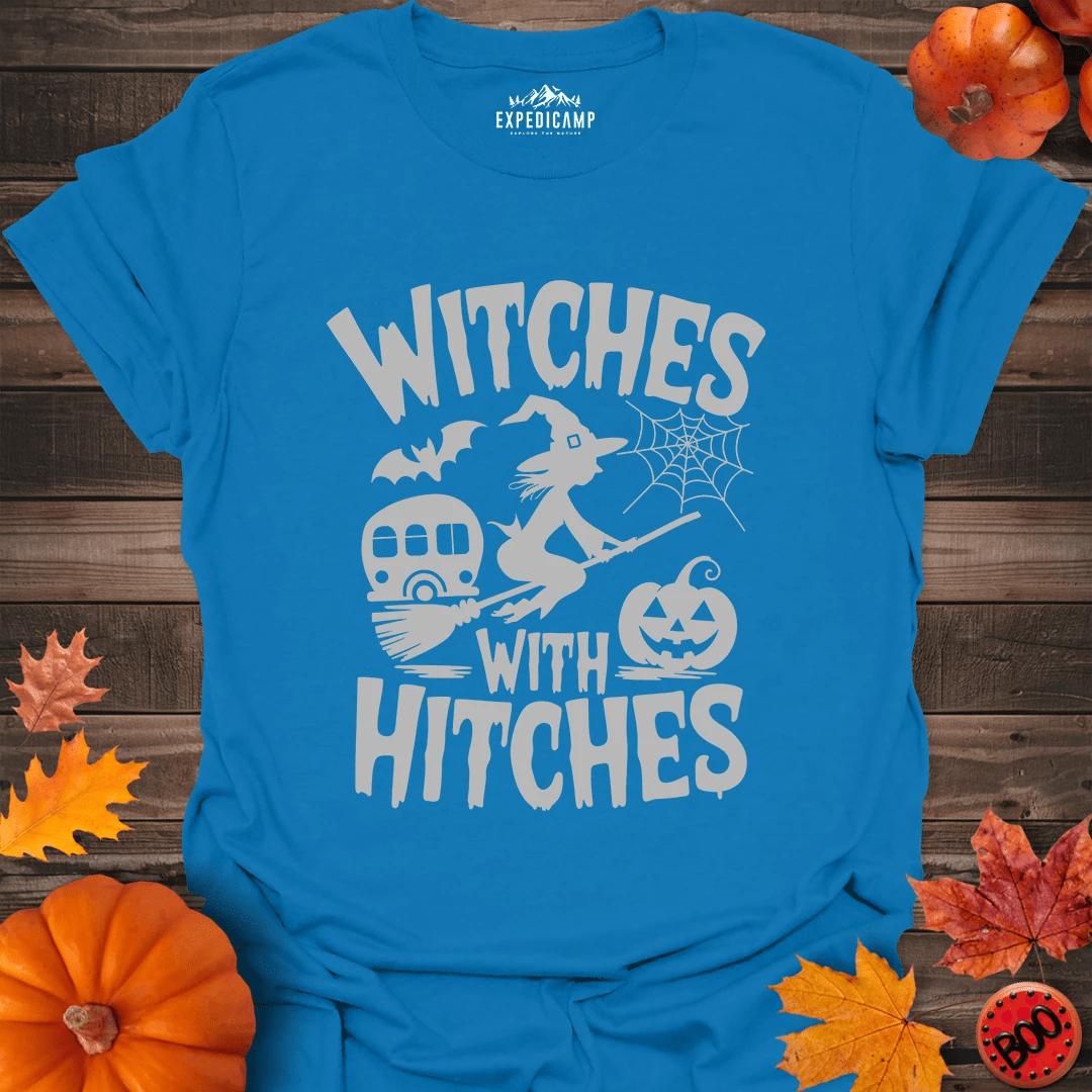 Witches With Hitches T-Shirt – Royal – Outdoor apparel for travel, hiking, camping, and nature lovers – ExpediCamp